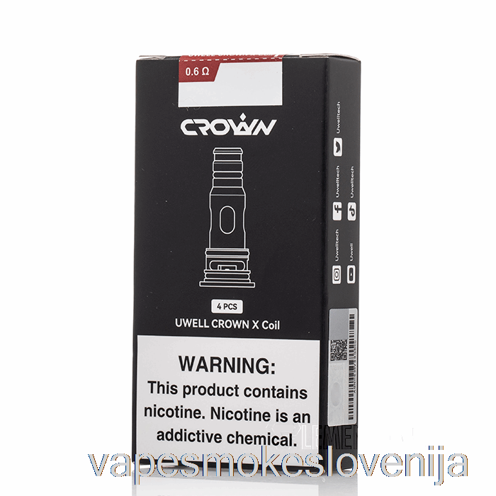 Vape Slovenija Uwell Crown X Nadomestne Tuljave 0,6 Ohm Crown X Tuljave